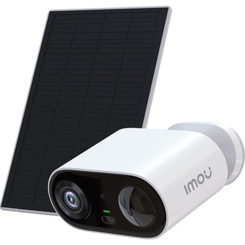 Imou 2K välivaatluskaamera, päikesepatarei, WLAN IP-kaamera, traadita jälgimine väljas AI isikutuvastusega, värviline öönägemine, 2-suunaline heli, Vlogi režiim, sireen, IP65, ühilduv Alexaga.