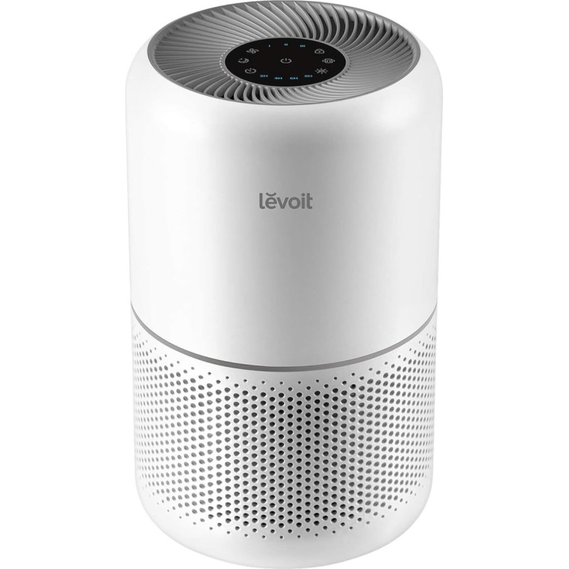 LEVOIT Air Purifier HEPA Air Filter, up to 44 m², Air Purifier Against Mould, Dust, Pollen, Odours, Pet Hair, 4 Replacement Filters to Choose From, Timer Quiet Sleep Mode, Moon White