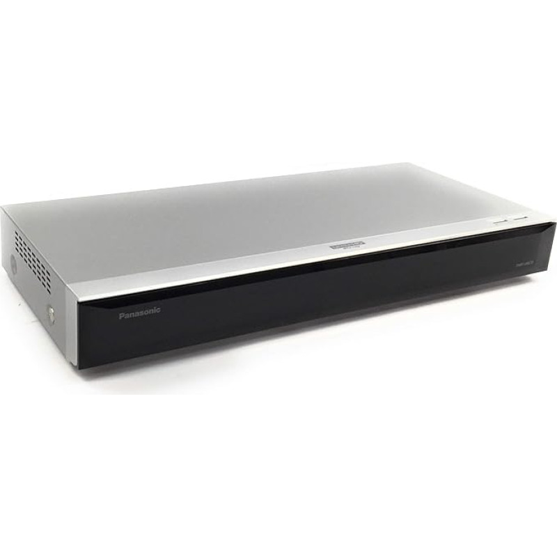 Panasonic DMR-UBS70EGS Blu-Ray salvestaja 3D Silver DMR-UBS70EGS, 1080p,2160p, AVCHD,MKV,MP4,MPEG4,TS, AAC,ALAC,MP3,WAV,WMA, JPEG,MPO, Blu-Ray video, DVD-Video, VCD, BD-R,BD-R DL,BD-RE,BD-