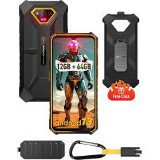 Ulefone Armor X13 12GB + 64GB mobiiltelefon Shatterproof Android 13 50MP + 24MP Night Vision 8-Core 6,52-tolline HD + 6320mAh löögikindel veekindel nutitelefon 4G Dual Nano SIM/3-Slots/NFC/IP68/69K