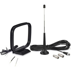 Bingfu DAB FM raadioantenn, FM varrasantenn magnetilise aluse ja 3 m pikenduskaabliga, ühildub Yamaha JVC Sony Bose raadiovastuvõtjaga
