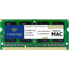 Timetec Hynix IC Apple DDR3 1333MHz PC3-10600 SODIMM mälu uuendamine MacBook Pro 13/15/17 tollile Early/Late 2011, iMac 21,5 tollile Mid/Late 2010/2011, 27 tollile Mid 2010/2011, Mac mini 5.1 & 5.2 Mid 2011 8gb