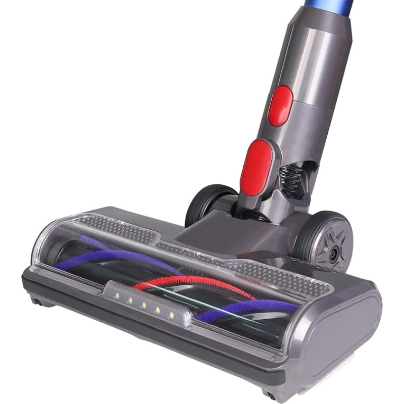 FEVORCS Brush Replacement Part Accessories Compatible with Dyson V7 V8 V10 V11 V15 Vacuum Cleaner Floor Nozzle with Front Lights for Hard Floors and Carpet