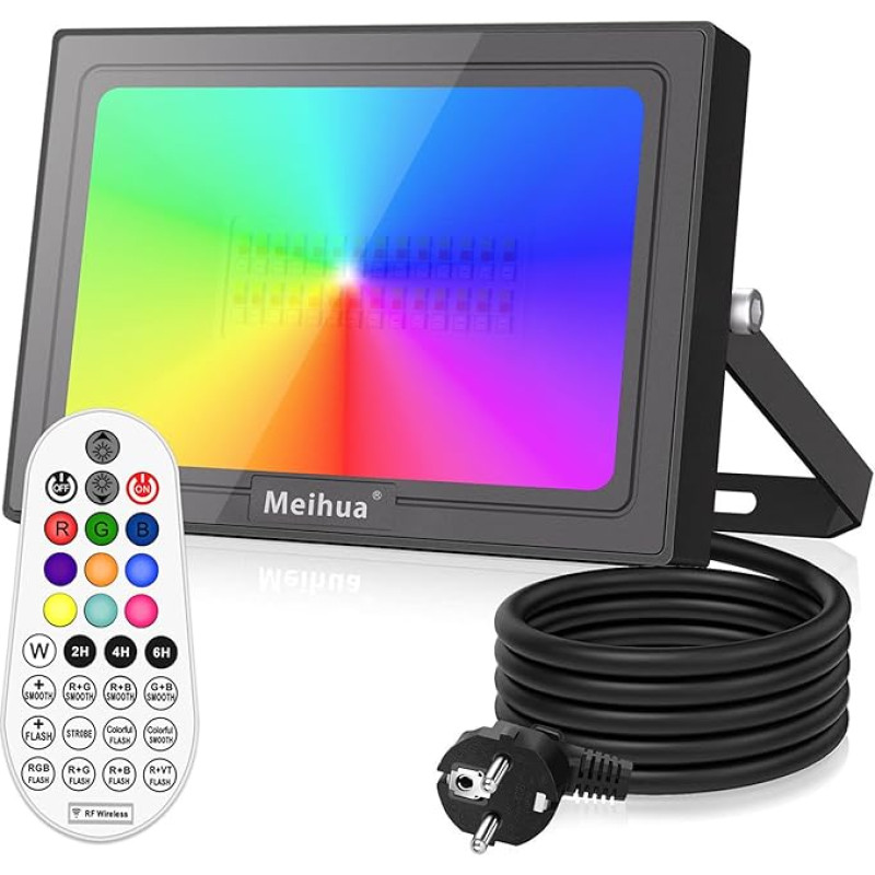 RGB spotlight with remote control MEIHUA