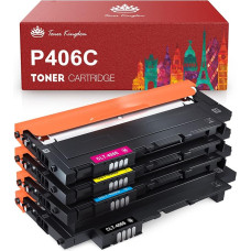 Toner Kingdom Replacement Compatible with Samsung CLT-406S CLT-P406C CLT-K406S Toner for Samsung Xpress SL C410W C460FW C460W C463W CLP-360 360N CLP-365 365W CLX-3300 CLX-3305 CLX-3305W