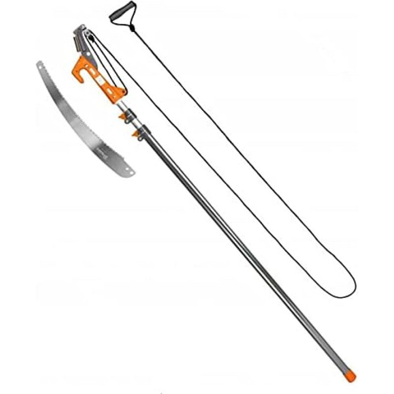 R.G. Telescopic Pruning Saw Loppers up to 375 cm Rope Pull Garden Saw Scissors Pruning Saw Extendable 150-375 cm - Professional Telescopic Arm