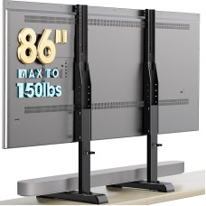 HT10B-001 Universaalne suur telerialus, mille kõrgus on reguleeritav 24 kuni 86-tollise teleri jaoks Max. 60 kg VESA 800 x 600 mm