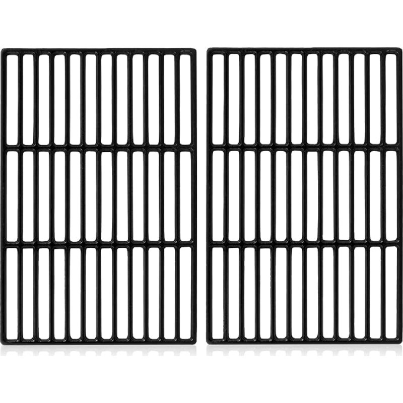 BBQ-Toro malmist küpsetusrest (2 tk) | Emailitud | Iga 41,5 x 27,5 cm | Valatud grill gaasigrillile, söegrillile | Sobib Tepro Toronto, Aktiva Angular, EL Fuego Montreal'ile