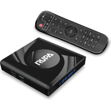 RUPA Android TV Box 13.0, 2025 Latest Android Box with RAM 2G ROM 16G WiFi6 Enternet 10/100M Bluetooth 5.0 USB 3.0 Supports 3D HD 8K Cast Screen TV Box