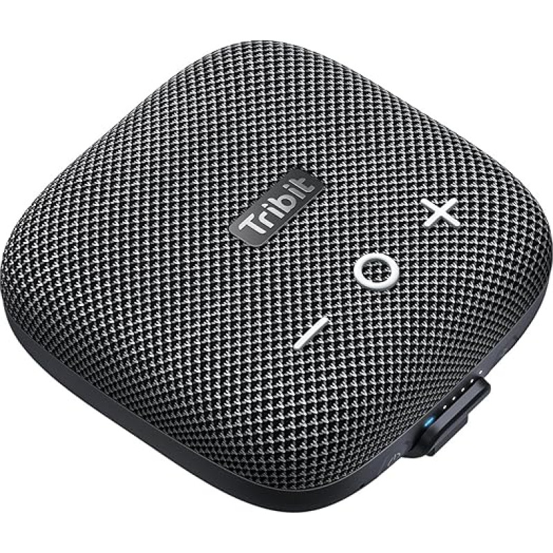 Tribit Bluetooth Portable Speaker StormBox Micro 2 IP67 Waterproof with Powerful Wireless Stereo Pairing and Integrated XBass for Outdoor Travel and Cycling