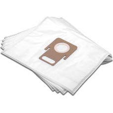 vhbw 5 x Vacuum Cleaner Bags Compatible with Thomas Multi-Clean X8, Pet & Family Vacuum Cleaner - Micro Fleece, White