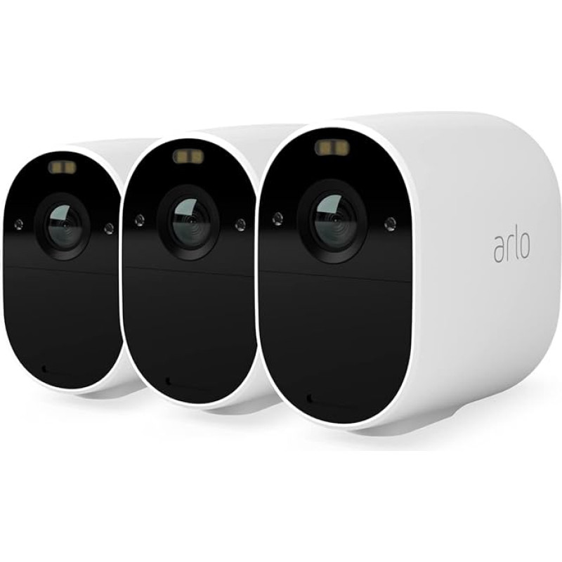 Arlo Essential Spotlight WiFi Outdoor Surveillance Camera, Wireless, 1080p, Colour Night Vision, Motion Sensor, 2-Way Audio, No Hub Required, with 90-Day Arlo Secure Plan Test Period, VMC2330