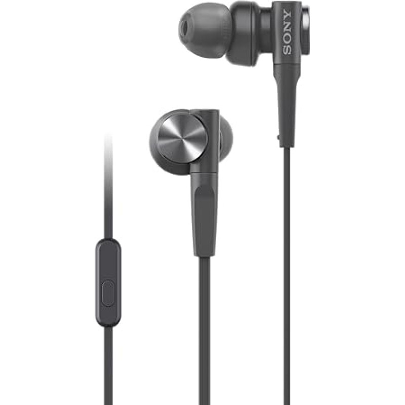 Sony MDR-XB55AP Extra Bass kõrvaklapid mikrofoniga - must, normaalne