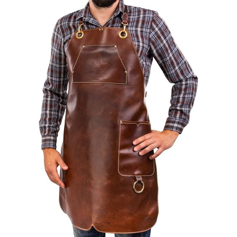 Angus Stoke Original Burger Meie nahast põlled - Vintage BBQ põlled BBQ & köök & baar (L-XL)