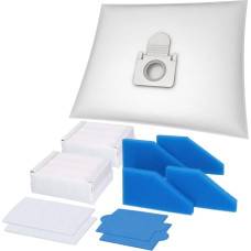 McFilter I säästukomplekt 20 tolmuimejakotti + XXL filtrikomplekt Sobib Thomas Aqua + lemmikloomadele ja perele, allergiavastane, Multi Clean X7 X8 X10, Cat & Dog XT, Perfect Air, Parkette, Cycloon