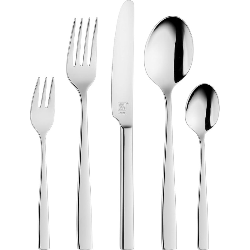ZWILLING Roseland söögiriistade komplekt, 60 tükki, 12 inimesele, 18/10 roostevaba teras, kvaliteetne terateras, poleeritud