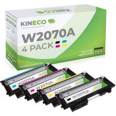 Kineco 117A Toner Set Compatible with HP Color Laser MFP 179fwg 178nwg 150nw 179fnw 178nw 150a W2070A W2071A W2072A W2073A (Black, Cyan, Magenta, Yellow)