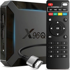 Retoo X96Q HD 4K Android 8.1 Smart TV Box with HDMI 2.0, WiFi, LAN, 16GB and Remote Control, Ultra HD Streaming Media Player 1080p Black