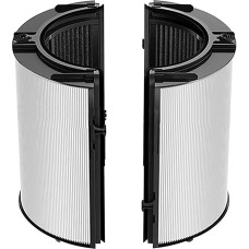 2-in-1 HEPA + Carbon Replacement Filter Compatible with Dyson HP04 TP04 DP04 PH04 HP09 TP09 HP07 TP07 PH03 PH01, H13 Grade True HEPA Replacement Filter