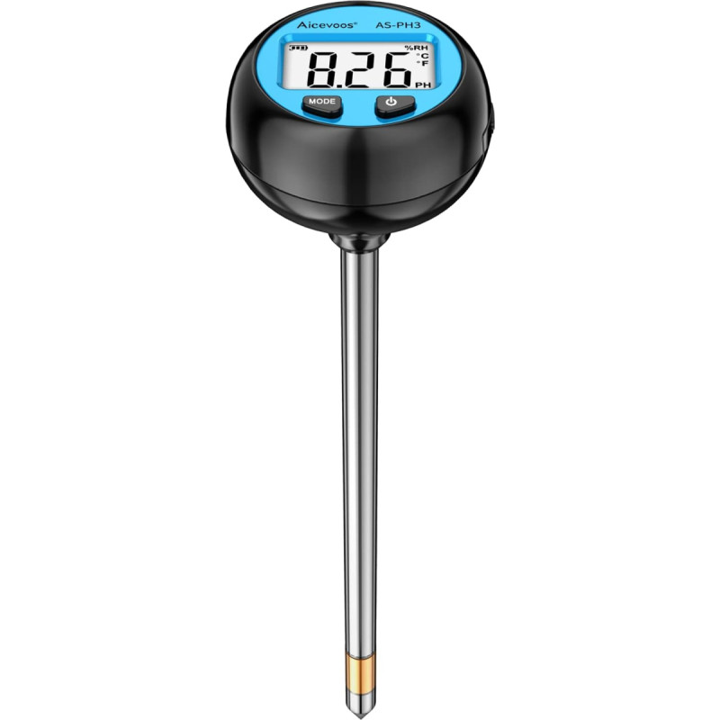 Aicevoos Soil Moisture Meter for Plants, PH Value Soil Tester, 3-in-1 Moisture Meter Plants with PH/Temperature/Humidity for Outdoor and Indoor Plants (PH3)