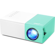 Mini Projector, wepvo Portable Mini Projector for Cartoons, Gifts for Children, LED Video Projector for Home Cinema, Film Projector for Outdoor Use with HDMI/USB (YG300Plus)