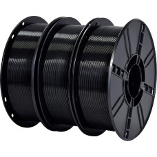 iBOSS PLA+ Filament 1.75 mm Black, PLA Plus 3D Printing Filament 3 kg Reel PLA+ Filament Tolerance Accuracy +/- 0.02 mm for 3D Printer and 3D Pen