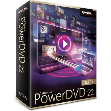 CyberLink PowerDVD 22 Ultra | Preisgekrönter Media Player für Blu-ray-/DVD-Disc und professionelle Medienwiedergabe und -verwaltung | Wiedergabe praktisch aller Dateiformate | Windows 10/11 [Box]