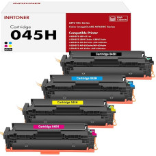 4-Pack 045H ühilduv CRG-045H CRG-045 045 toonerikassettide asendaja Canon ImageCLASS MF-633cdw MF-635cx MF-634cdw LBP612cdw LBP613cdw MF-631cdw MF-632cdw (must tsüaane kollane magenta a) a)