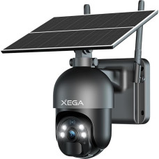 Xega 3G/4G LTE välivalvekaamera SIM-kaardiga Traadita päikese PTZ IP-kaamera väljas 2K värvilise öönägemisega 355°/95° pööratav TF-kaardi pesa PIR-tuvastus 2-suunaline heli IP66 veekindel