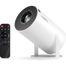 LQWELL® Projector, Mini Projector, Supports 5G WiFi, BT5.0 with Android OS, Auto Keystone Correction, 220 Degree Angle, 130 Inch Display for Phone/PC/Xbox, 4K Home Theater, HDMI, 2025 Upgrade