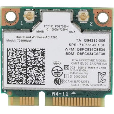 ASHATA WiFi Card, High Speed 2.4 GHz + 5 GHz Universal PCI-E Wireless Bluetooth 4.0 WLAN Card, Wireless PCI-e Card 867M Network Card for 7260AC Dell/Toshiba/Acer Laptop