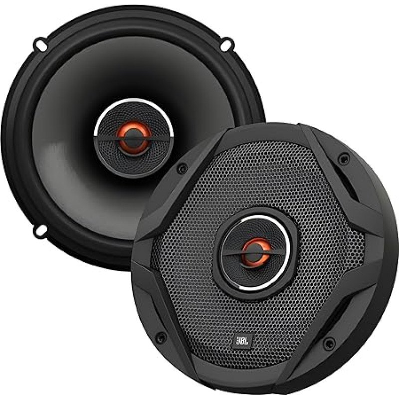 JBL, GX302 3-1/2 inch, 87 mm, 75 W, 2-way car HiFi speaker, 1 pair, GX602, Black