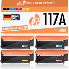 Bubprint 117a ühilduv asendustooner HP värvilaseriga MFP 178nwg 179fwg 178nw 179fnw 179fng 150a 150nw [4 tk]