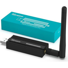 SONOFF Zigbee 3.0 USB Dongle Plus, Zigbee Gateway TI CC2652P + CP2102N Zigbee USB Stick, Zigbee Hub for ZHA in Home Assistant or Zigbee2MQTT, Open HAB etc.