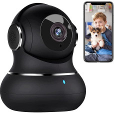 Littlelf Monitoring Camera, 2K Baby/Dog Monitor with Motion Detecting Camera, Night Vision, Two-Way Audio, 360 Degree Indoor Monitoring Camera, Wi-Fi Camera, with App, Alexa