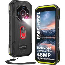 Ulefone Armor X32 Outdoor Smartphone 2025, MTK G91 48MP + 20MP Night Vision 12GB + 128GB/2TB SD 5.65 tolli Corning Glass 5500mAh Android 14 veekindel mobiiltelefon Dual SIM sõrmejälje ID NFC 2-aastane