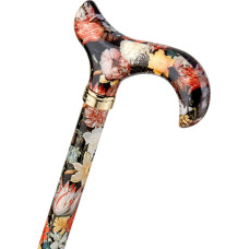 Derby Derby Rahvusgalerii Bosschaert Classic Walking Stick Stiilne akrüülist käepide, mis on kinnitatud Bosschaert maalimustrile Kõrgus reguleeritav õhukese sulamist kepiga
