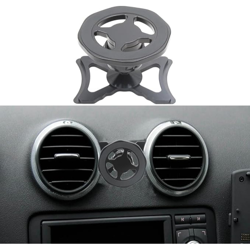Cookiss magnetiline mobiiltelefoni hoidik, mis sobib Audi A3 8P ja Audi S3 8P jaoks, sobib MagSafe nutitelefoni ja GPS-i jaoks koos auto mobiiltelefoni hoidikuga 360 kraadi reguleeritava vaatenurgaga (must)