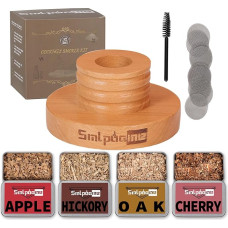 Cocktail Smoker Set, Old Fashioned Whiskey Drinks Smoker Set with Four Types of Wood Chips, Gift for Father, Husband and Cocktail Lovers