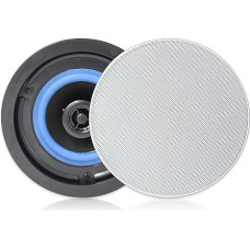 Herdio 4 Inch Ceiling Speaker, 160 Watt 2-Way Flush Mount Built-in Speaker, for Mounting on System, for Indoor, Bedroom, Bathroom, Home Cinema, Covered Porches