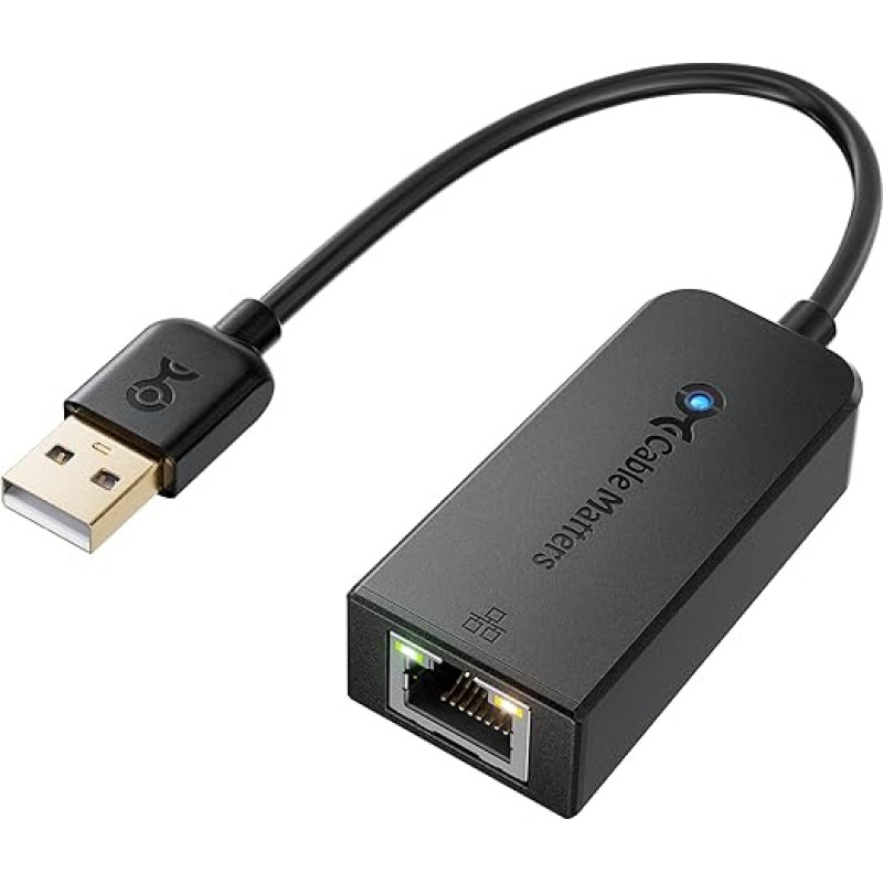 Cable Matters Gigabit USB to Ethernet Adapter (USB LAN Adapter/Network Adapter) for Switch, Game Consoles and Laptop - 1000 Mbps