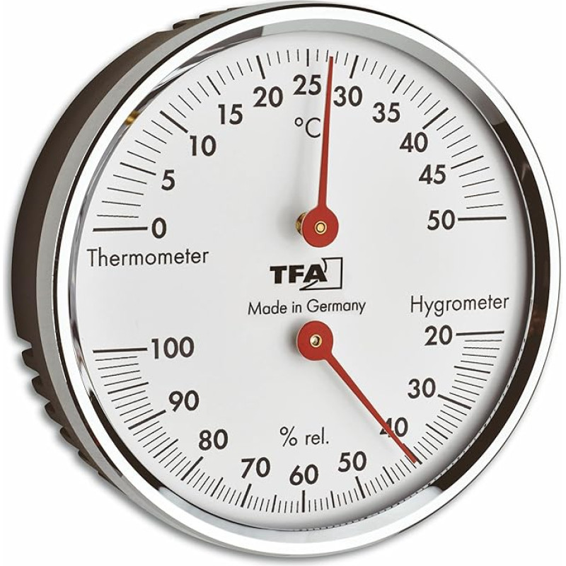 TFA Dostmann TFA termomeeter/hügromeeter 45.2041.42 parema kodu ja toatemperatuuri tagamiseks