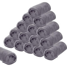 Tatuo 16-osaline salongirätikute komplekt, 35 x 75 cm, mikrokiust juuksurirätikud, kiirelt kuivavad juuksurirätikud, imavad näorätikud, pehmed külaliskäterätikud juuksuriks, spordiks (Hall)