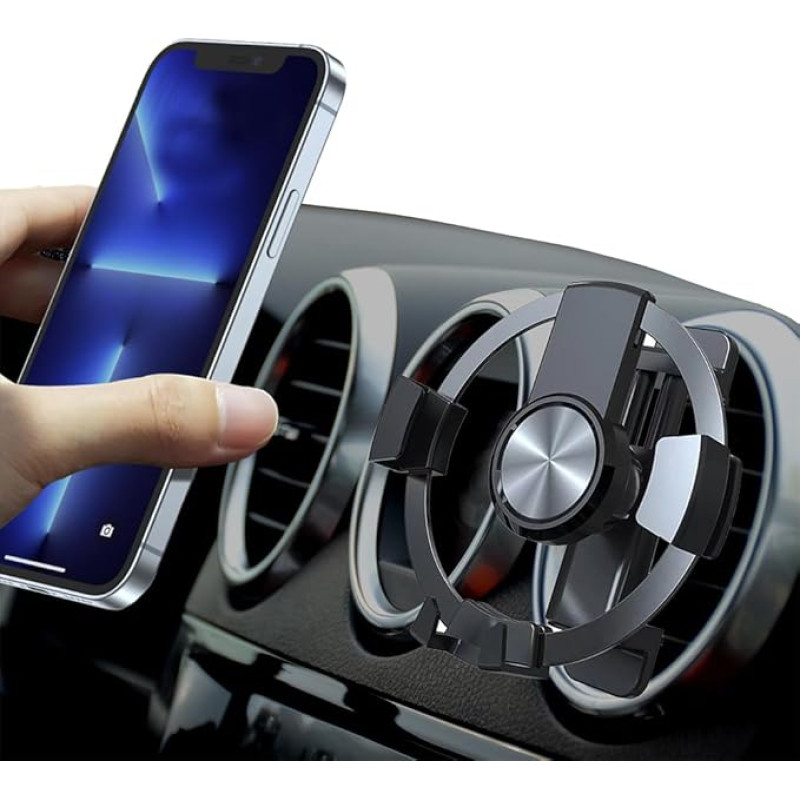 YIEDDE Mobile Phone Holder Car Round Ventilation for Round Ventilation Scratch Protection Car Mobile Phone Holder for Mercedes-Benz A/B/C/E/S Mini Fiat 500 Ibiza Mini Cooper Accessories, Mercedes Benz