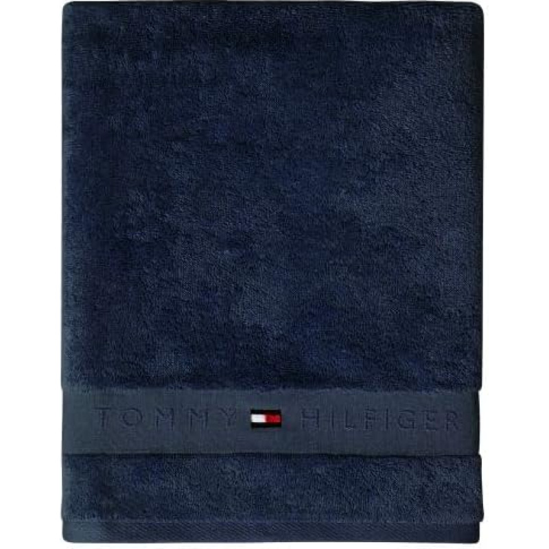 Tommy Hilfiger Plain Navy Hand Towels 100 x 150 cm