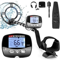 12 inch/30 cm Professional Metal Detector, Maximum Detection Depth 30 cm, Metal Detector with Waterproof Coil, Pinpoint Function, Advanced DSP Chip, Multi-Mode & Sound Detection