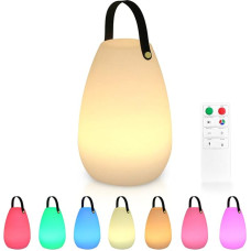 Battery Large Outdoor Lamp with Remote Control Portable Multicoloured LED Rechargeable Table Lamp Waterproof Wireless Rechargeable Dimmable Outdoor Table Lamp