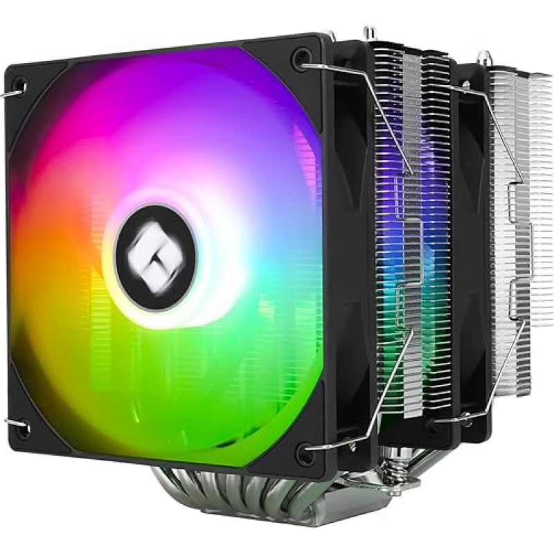 Thermalright Phantom SPIRIT120SE ARGB CPU õhujahuti, 7 soojusjuhtme CPU jahuti, kaks 120 mm TL-C12B-S V2 PWM ventilaatorit, AGHP 4.0 Technilogy, S-FDB laager, Voor AMD AM4 AM5/Intel 1700/1150/1151/1200, lauaarvuti