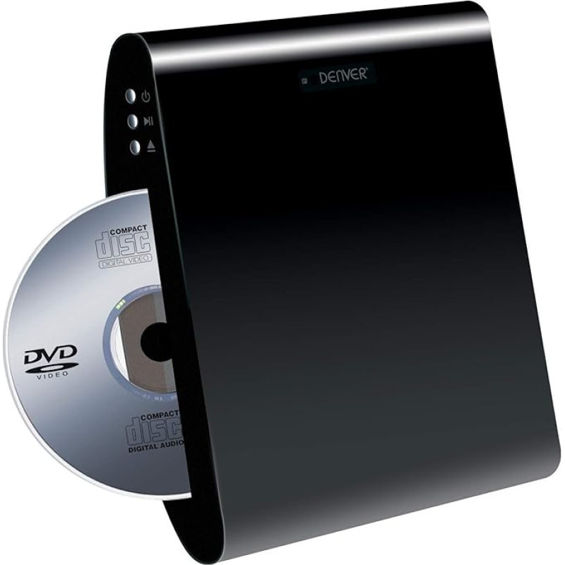 Denver DWM-100 Black wall mountable multi region upscaling DVD with USB
