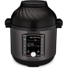 Instant Pot Pro Crisp 11-in-1 Electric Multi Cooker - Pressure Cooker, Hot Air Fryer, Slow Cooker, Steamer, Grill, Dehydrator and Sous Vide Machine - Black Stainless Steel, 1500 W, 7.6 L